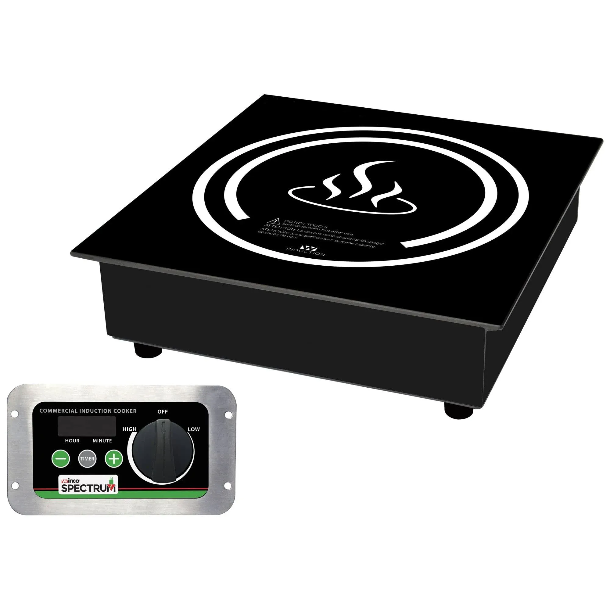 Winco EIDS-34 Spectrum Commercial Drop-In Induction Cooker, 240V, 3400W