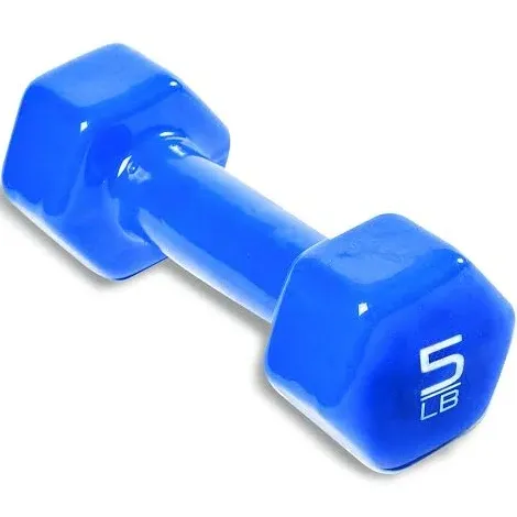 AP Barbell Vinyl Coated Dumbbell | 1-15 LB Single or Pair