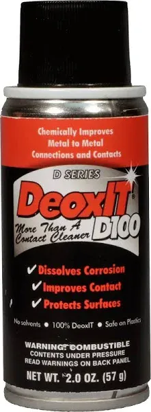 Hosa D100S-2 CAIG DeoxIT Contact Cleaner Spray