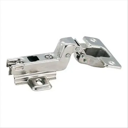 Satin Nickel Full Inset Frameless Concealed Cabinet Hinge (2 Pack) |