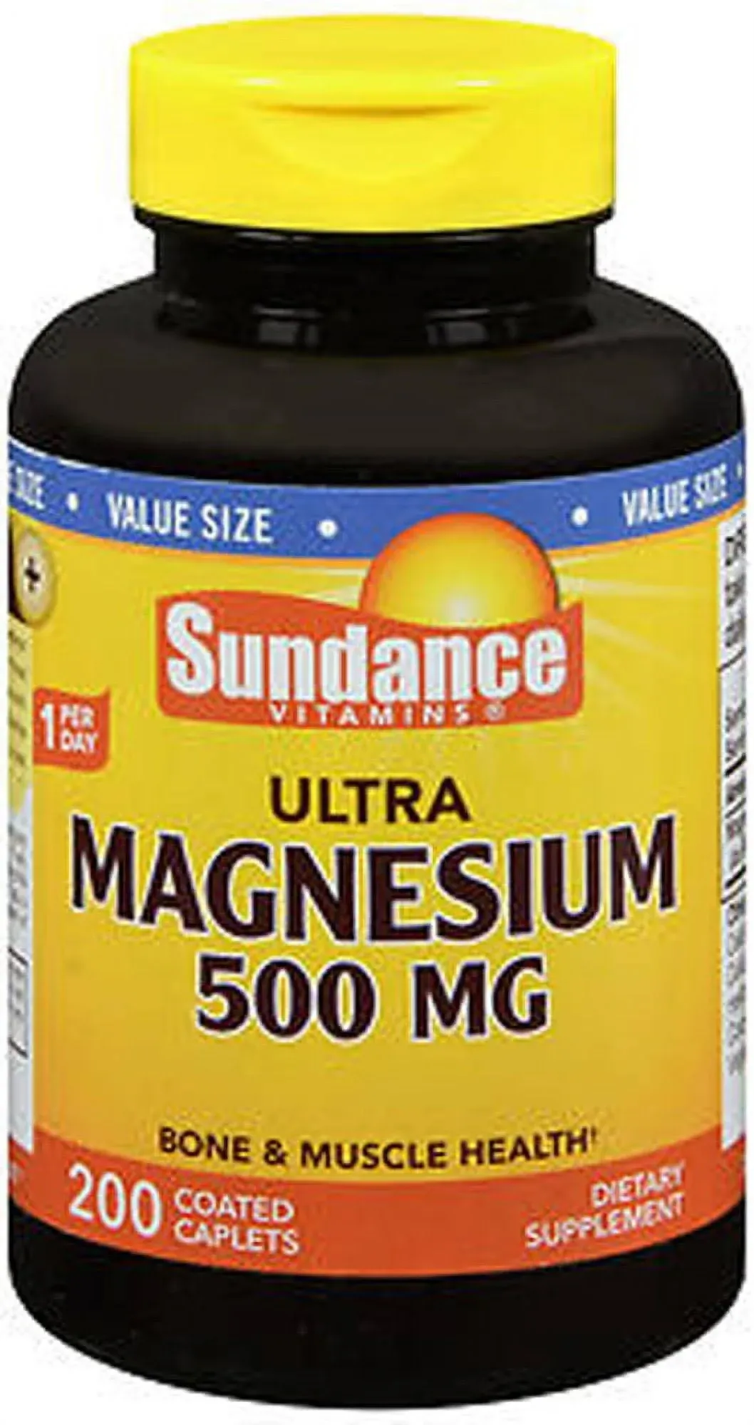 Sundance Magnesium Oxide 500mg | 200 Caplets | Essential Mineral Supplement | Vegetarian, Non-GMO, and Gluten Free Formula