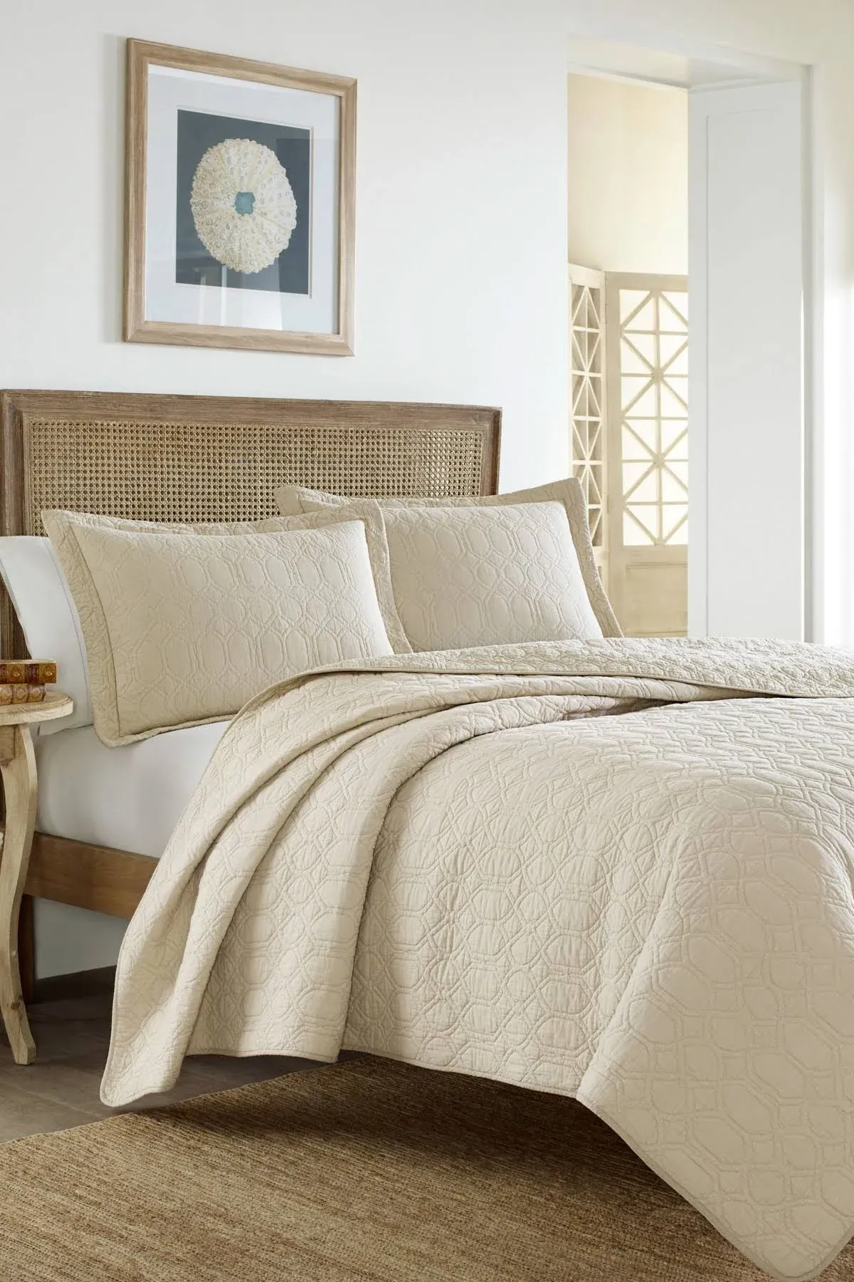 Tommy Bahama Solid Quilt Set