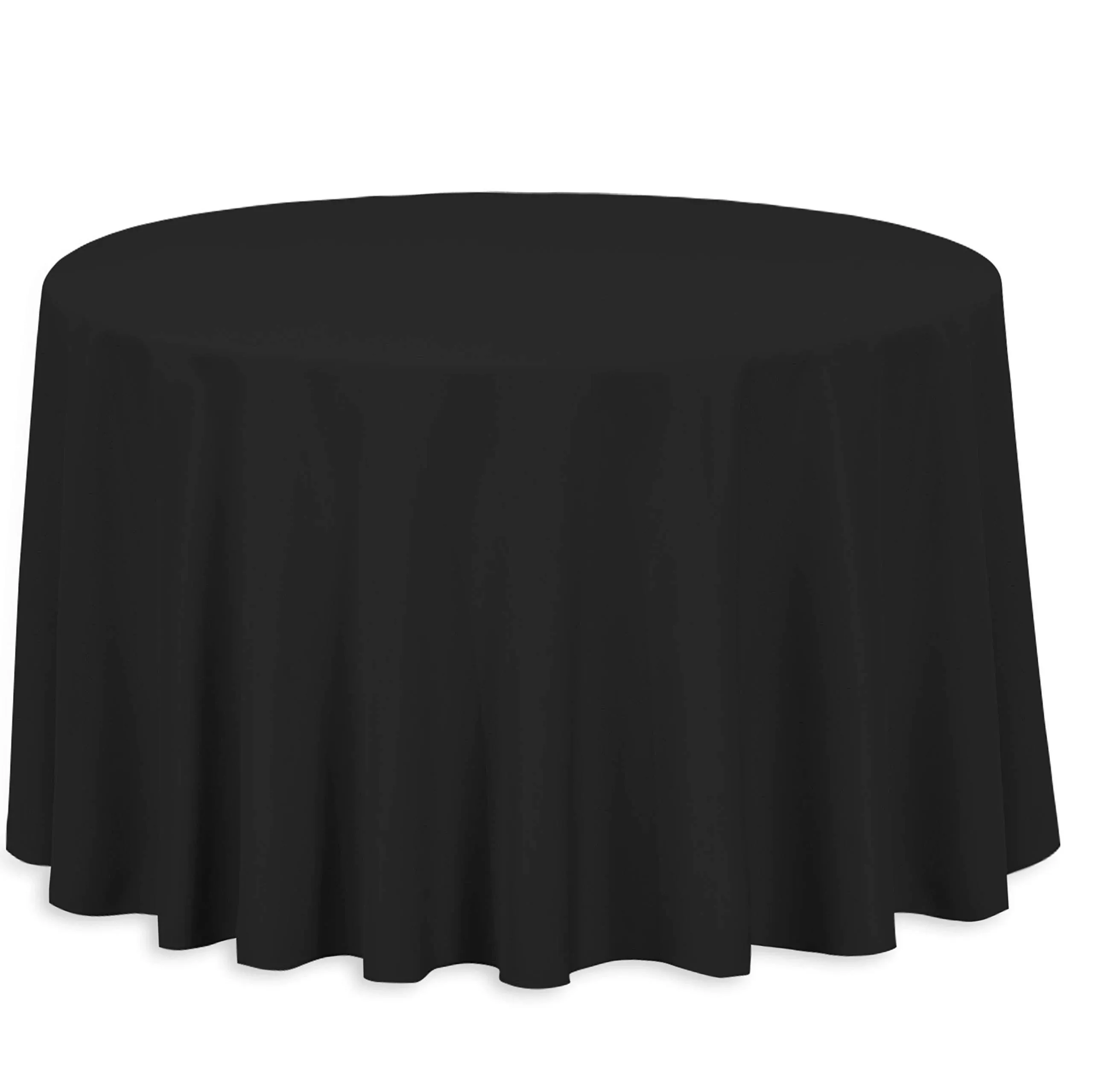 LinenTablecloth 108-Inch Round Polyester Tablecloth