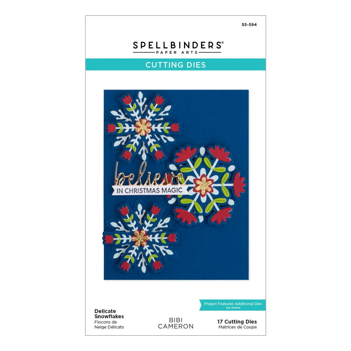 Spellbinders Delicate Snowflakes Etched Dies from The Bibi's Snowflakes Collection by Bibi Cameron