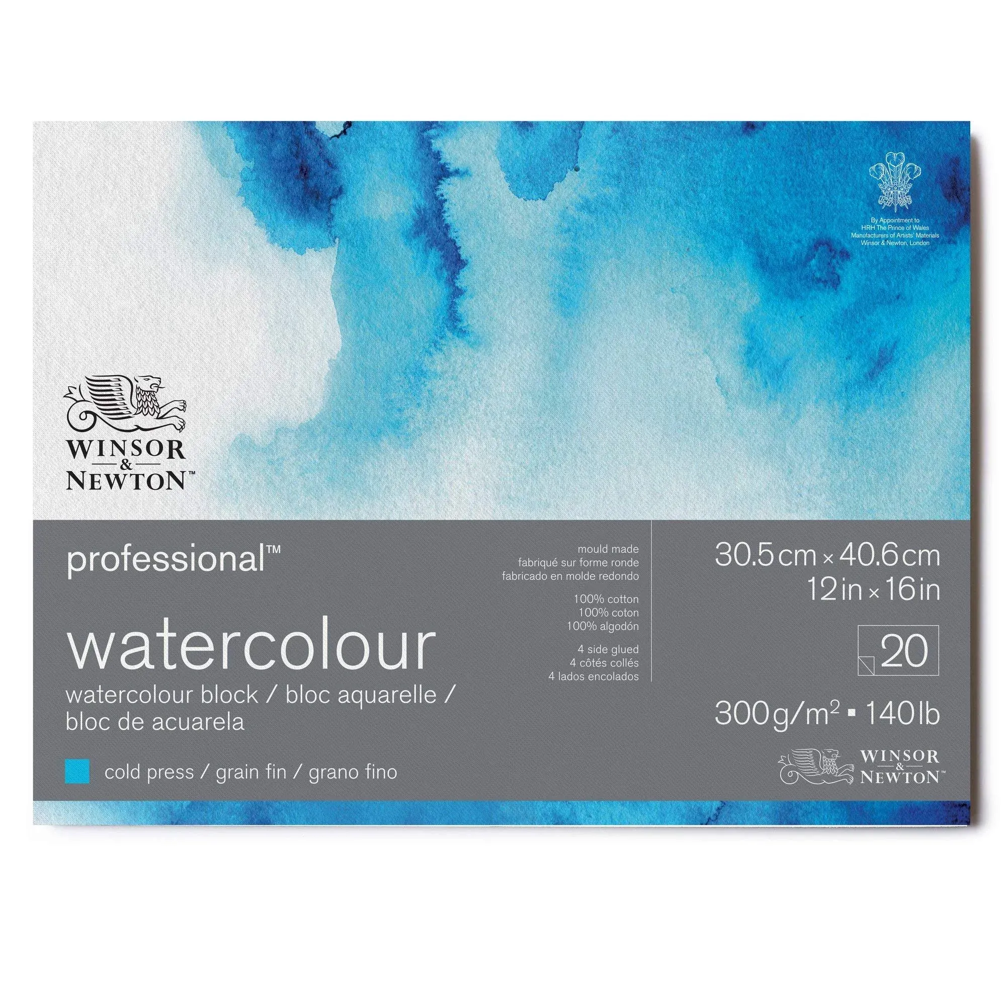 Winsor & Newton Professional Watercolor Block - 12" x 16", Cold Press