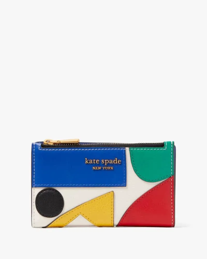 kate spade new york Gallery Small Slim Saffiano Leather Bifold Wallet