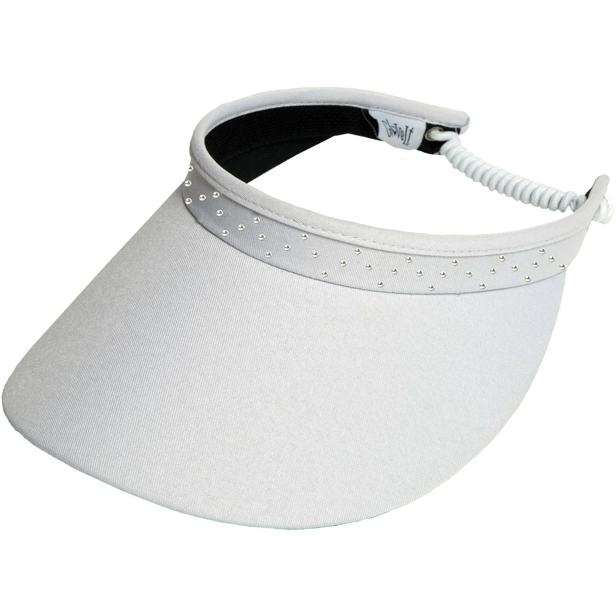 Bling Visor - Ladies Visor Hat  White Bling Coil Visor