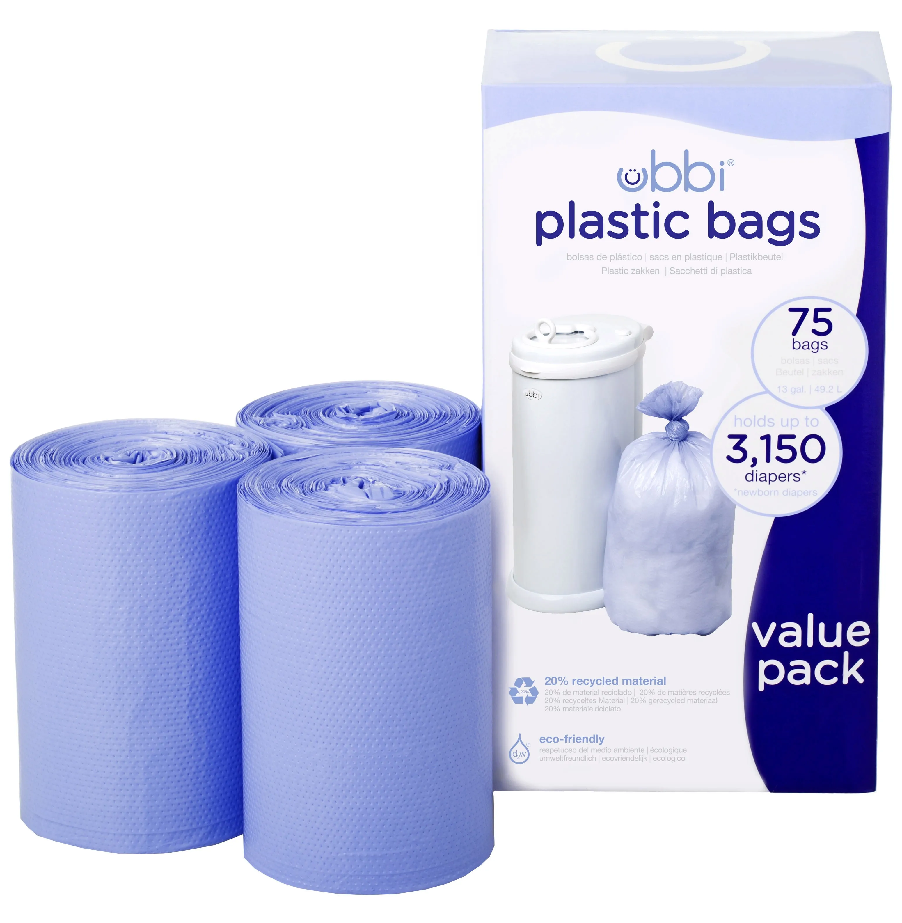 UBBI Plastic Nappy Refill Bags