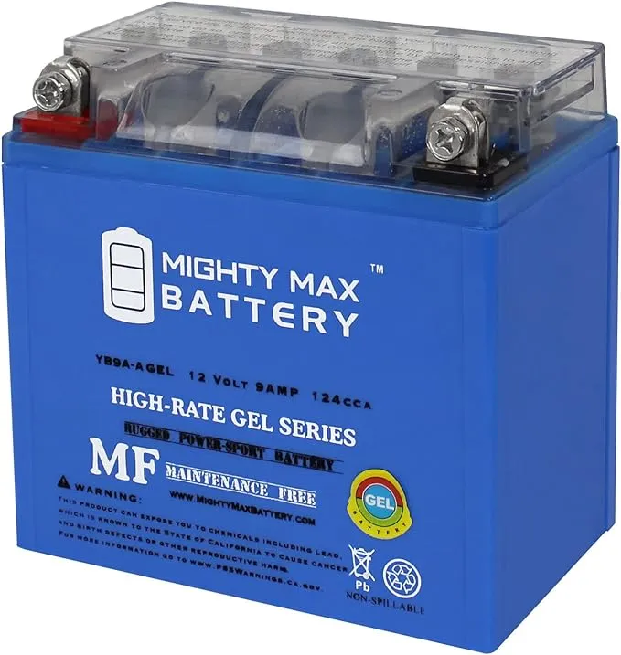 Mighty Max Battery YB9A-A 12V 9AH Gel Replacement Battery for Origin Or9a-a