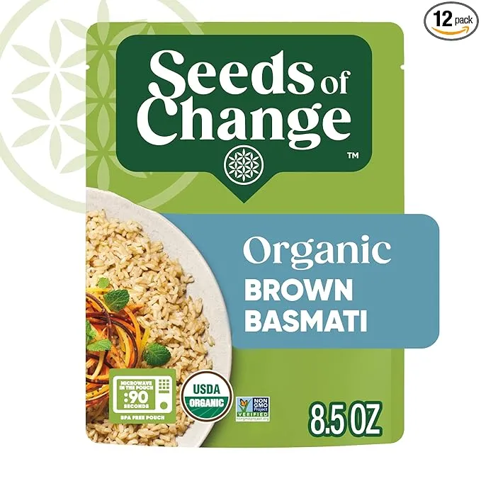 Seeds of Change Organic Brown Basmati Rice 8.5 Ounce (Pack of 12)