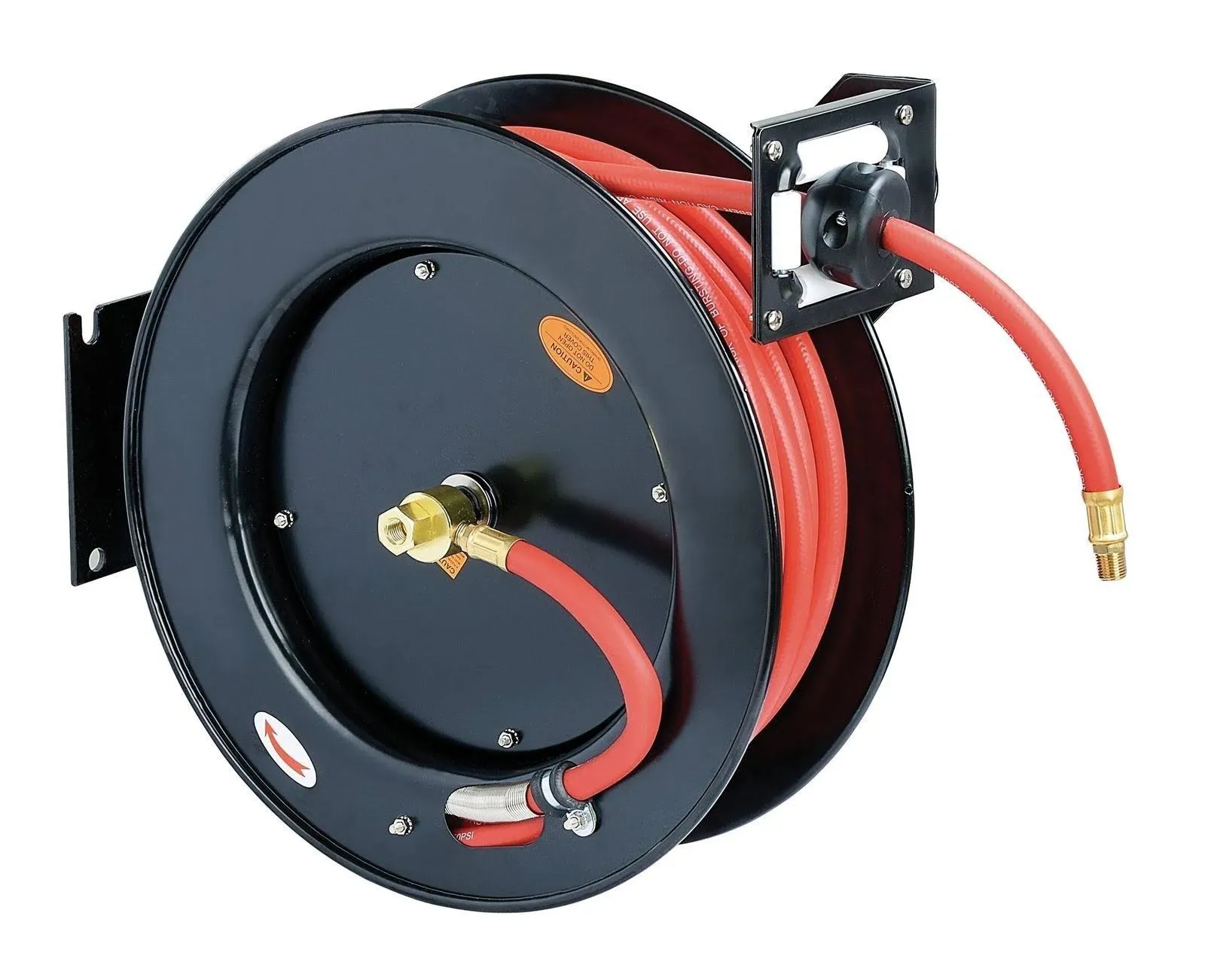 REELWORKS-L815<wbr/>153HA Heavy Duty 3/8&#034; x 50&#034;ft 300 PSI Retractable Air Hose Reel