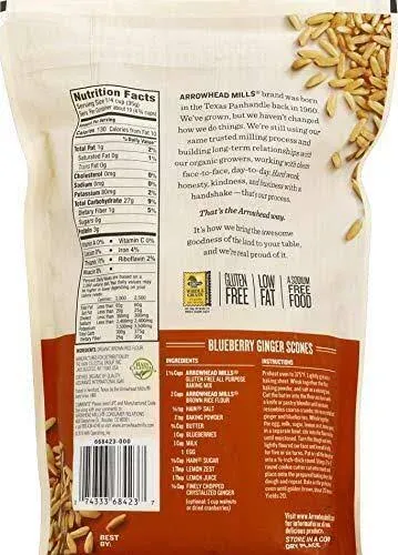 Arrowhead Mills Organic Brown Rice Flour, Gluten Free, 6 count (Pack of 1)