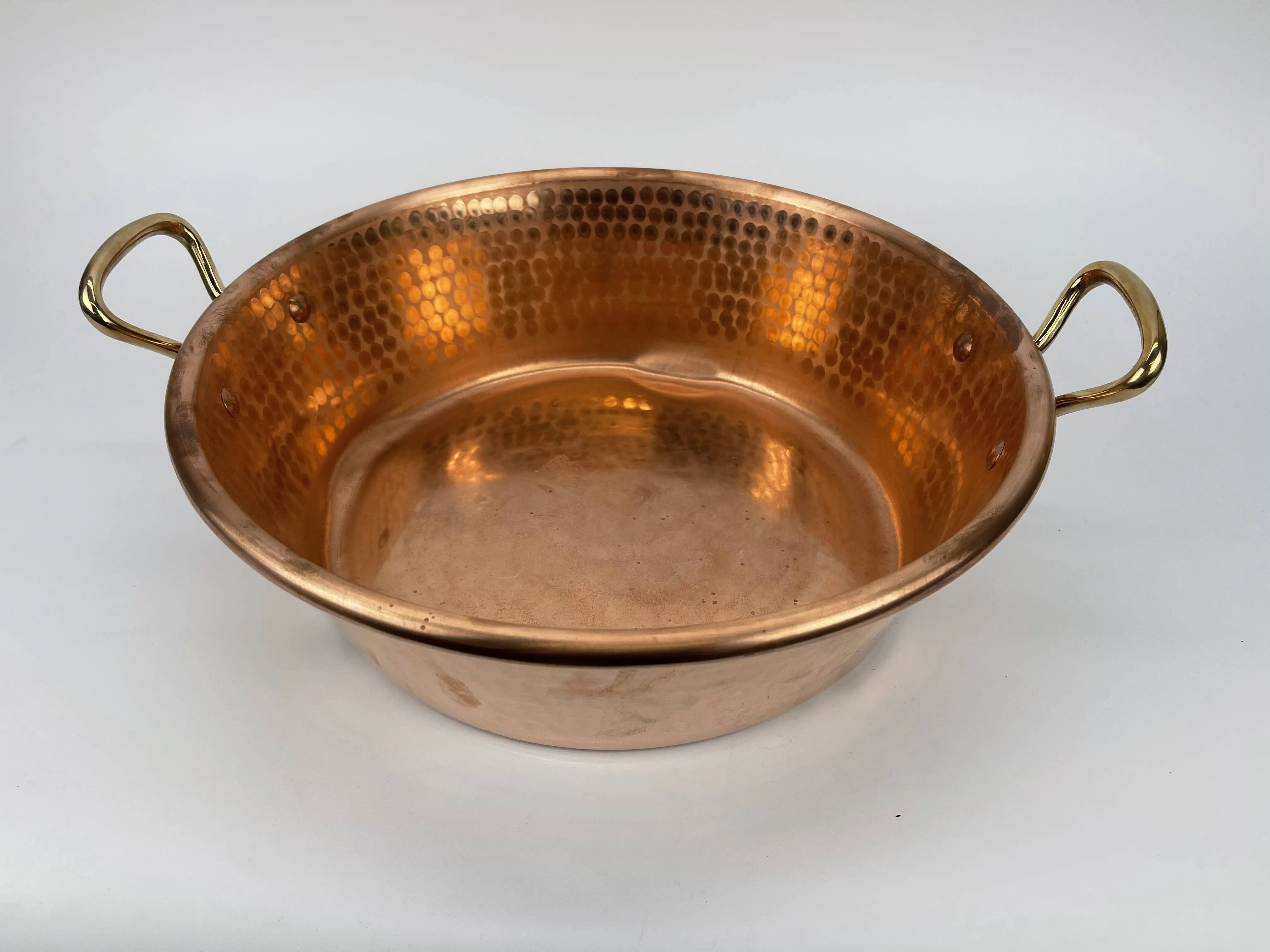 Mauviel M'Passion Hammered Copper Jam Pan With Bronze Handles, 9.4 Quarts - Contemporary - Frying Pans And Skillets - by Mauviel 1830 | Houzz