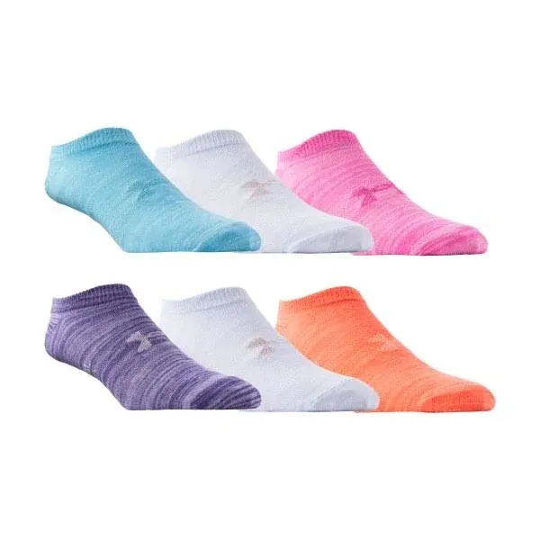 Women's Under Armour 6-Pack Essential No-Show Socks