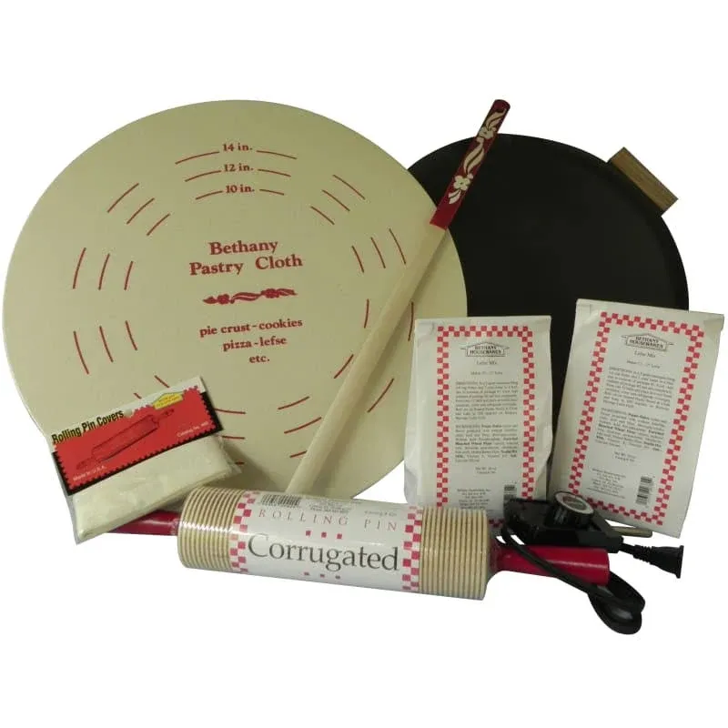 Lefse Starter Kit, Non-Stick Silverstone Grill