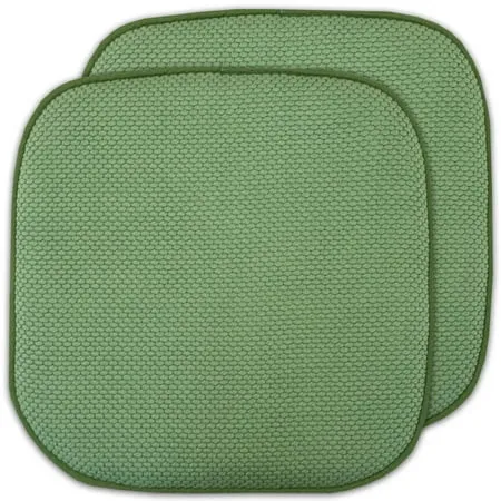 Memory Foam Honeycomb Non-Slip Back Chair/Seat 16 x 16 Cushion Pad 2 Pack