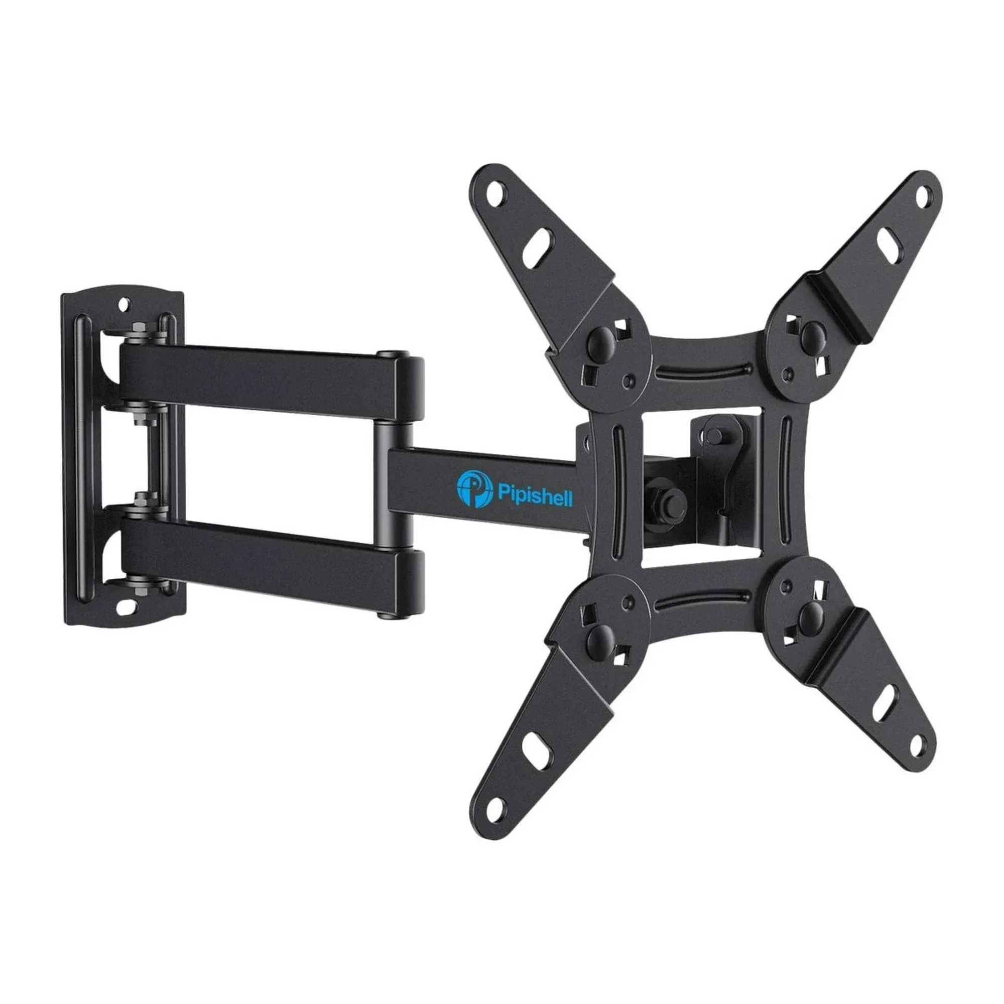 Full Motion TV Monitor Wall Mount Bracket Articulating Arms Swivels Tilts Extension Rotation for Most 13-42 Inch LED LCD Flat Curved Screen TVs & Monitors, Max VESA 200x200mm up to 44lbs by Pipishell