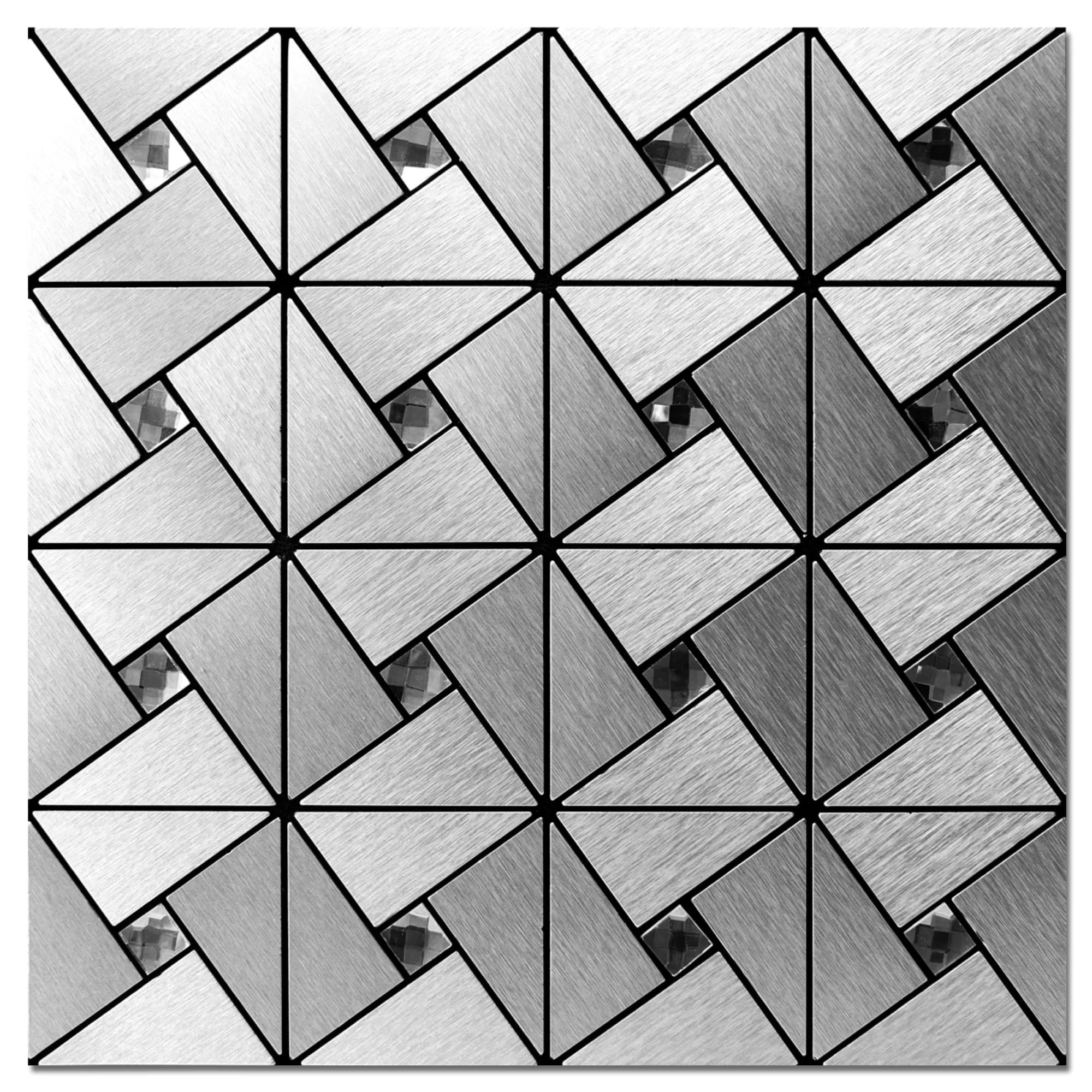 Art3d 10-Sheet Peel and Stick Backsplash Metal Mosaic Tiles for Kitchen, Aluminum Composite Tiles Stickers