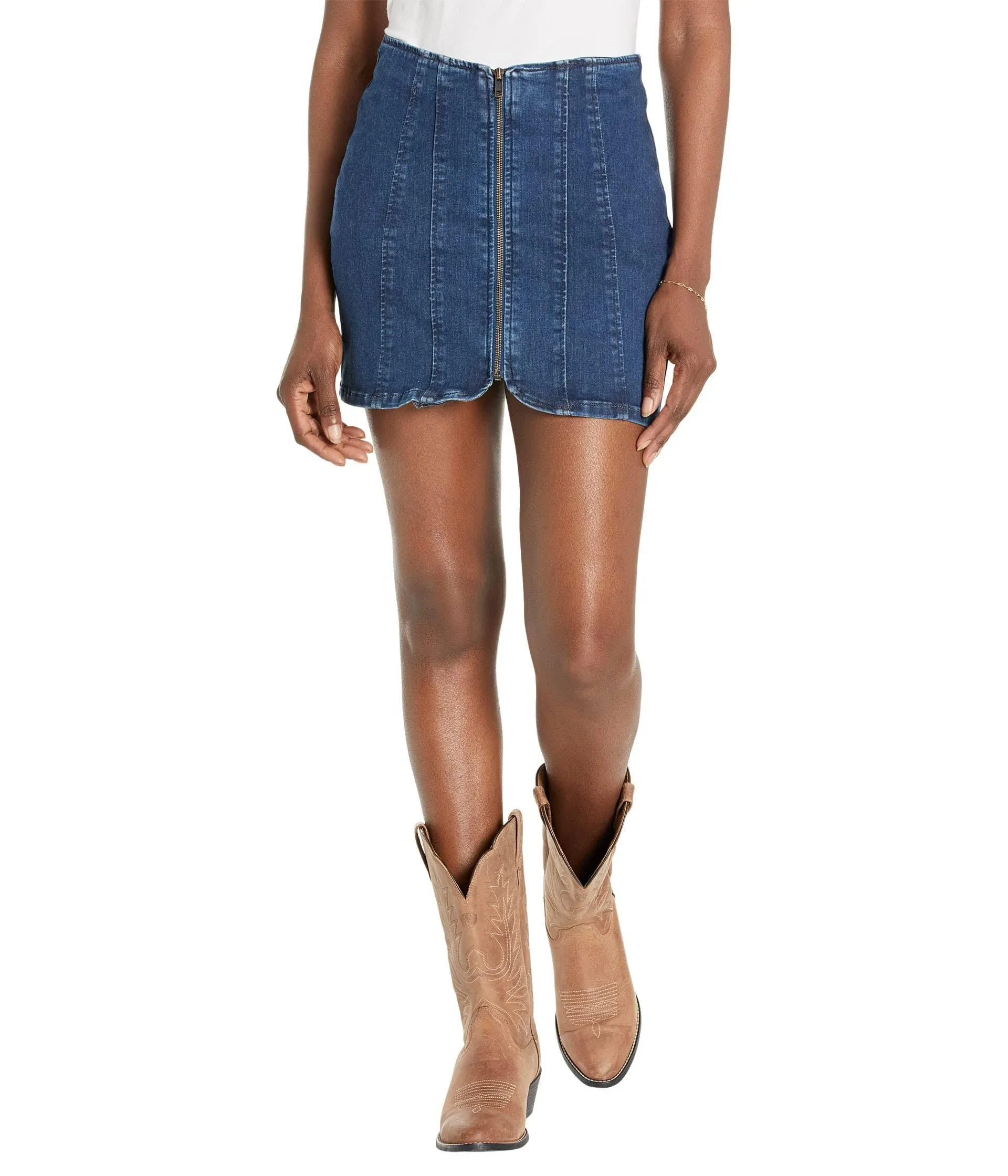 Free People Layla Denim Miniskirt