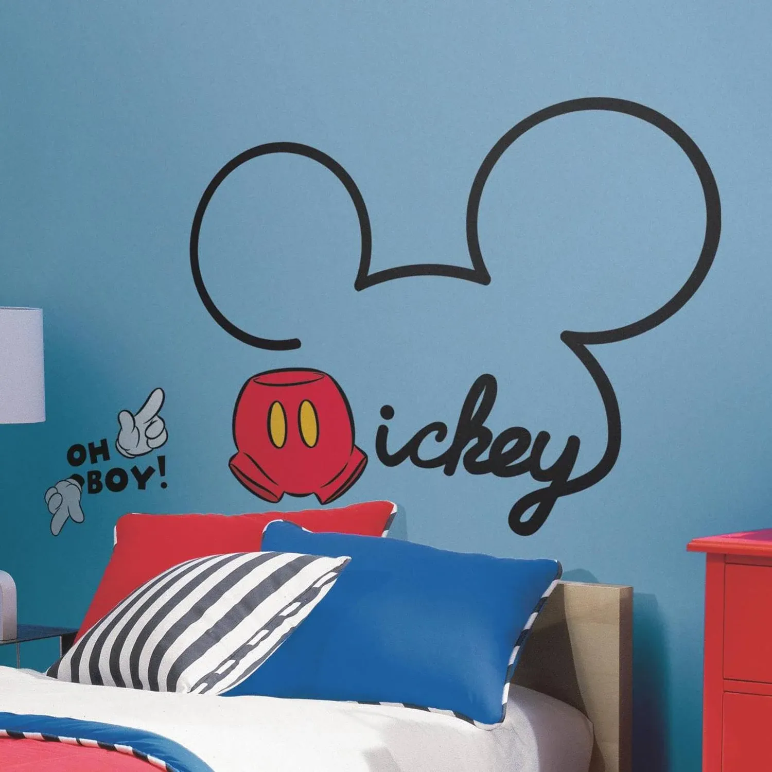 Roommates Disney All About Mickey Peel and Stick Giant Wall Decals