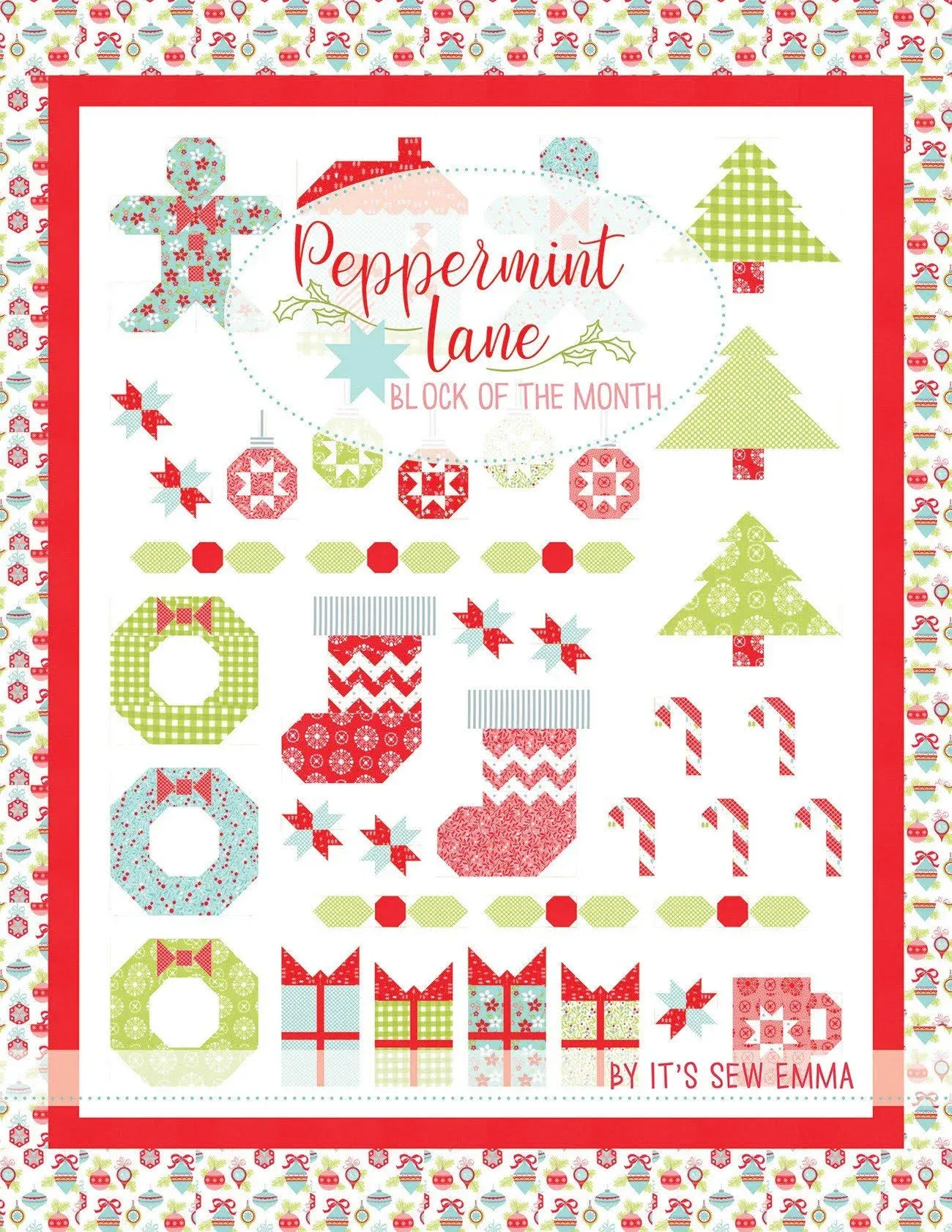 Peppermint Lane Block of the Month Book by Its Sew Emma