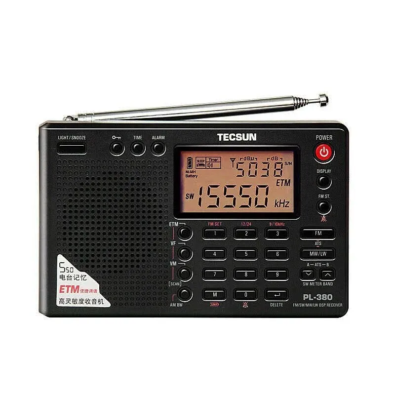 Tecsun PL380 DSP AM FM Shortwave LW PLL Radio PL-380 World Band Receiver