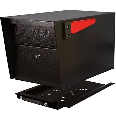 New Mail Boss Mail Manager Pro Curbside Security Locking Mailbox, Black