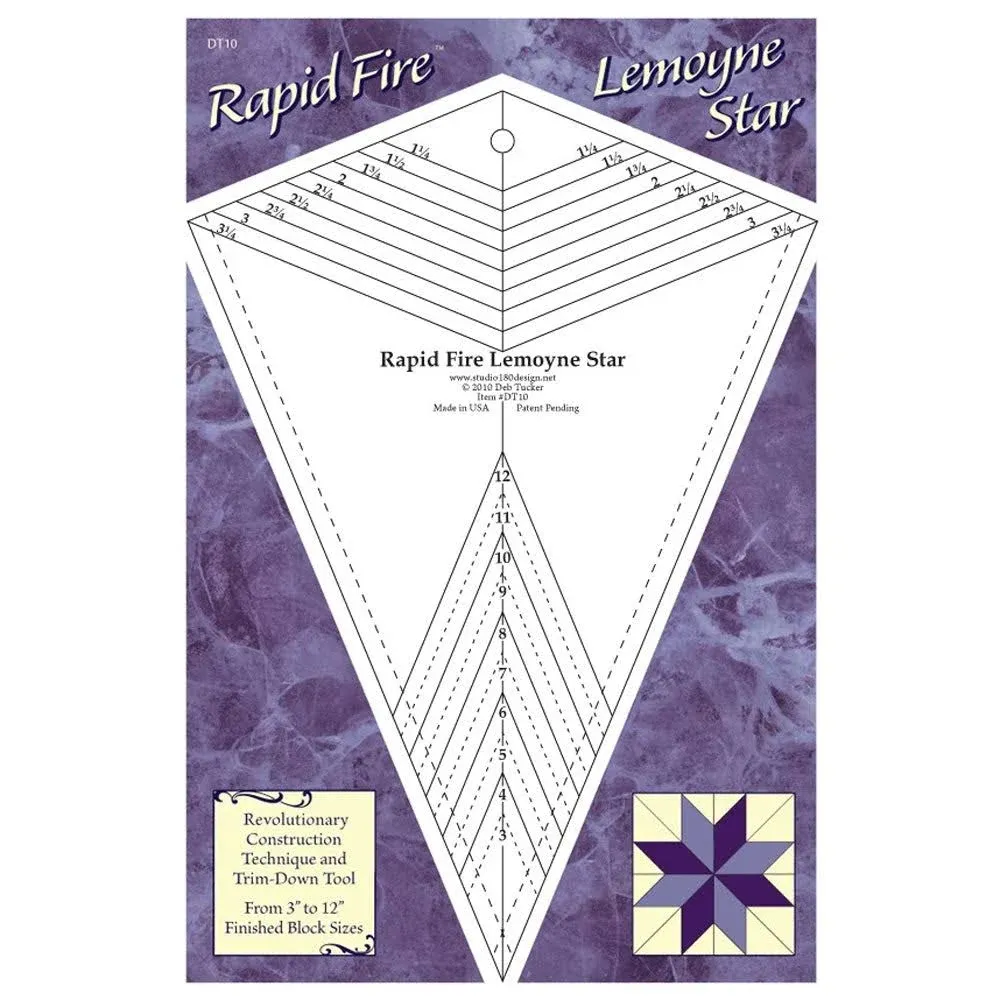 Rapid Fire Lemoyne Star - Quilting Tool