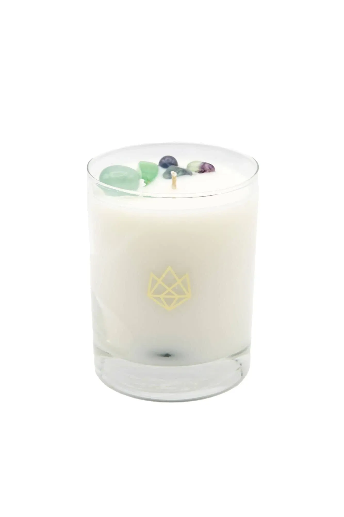 ALUMINATE LIFE  FOCUS FLUORITE CRYSTAL-INFUSED GLASS CANDLE