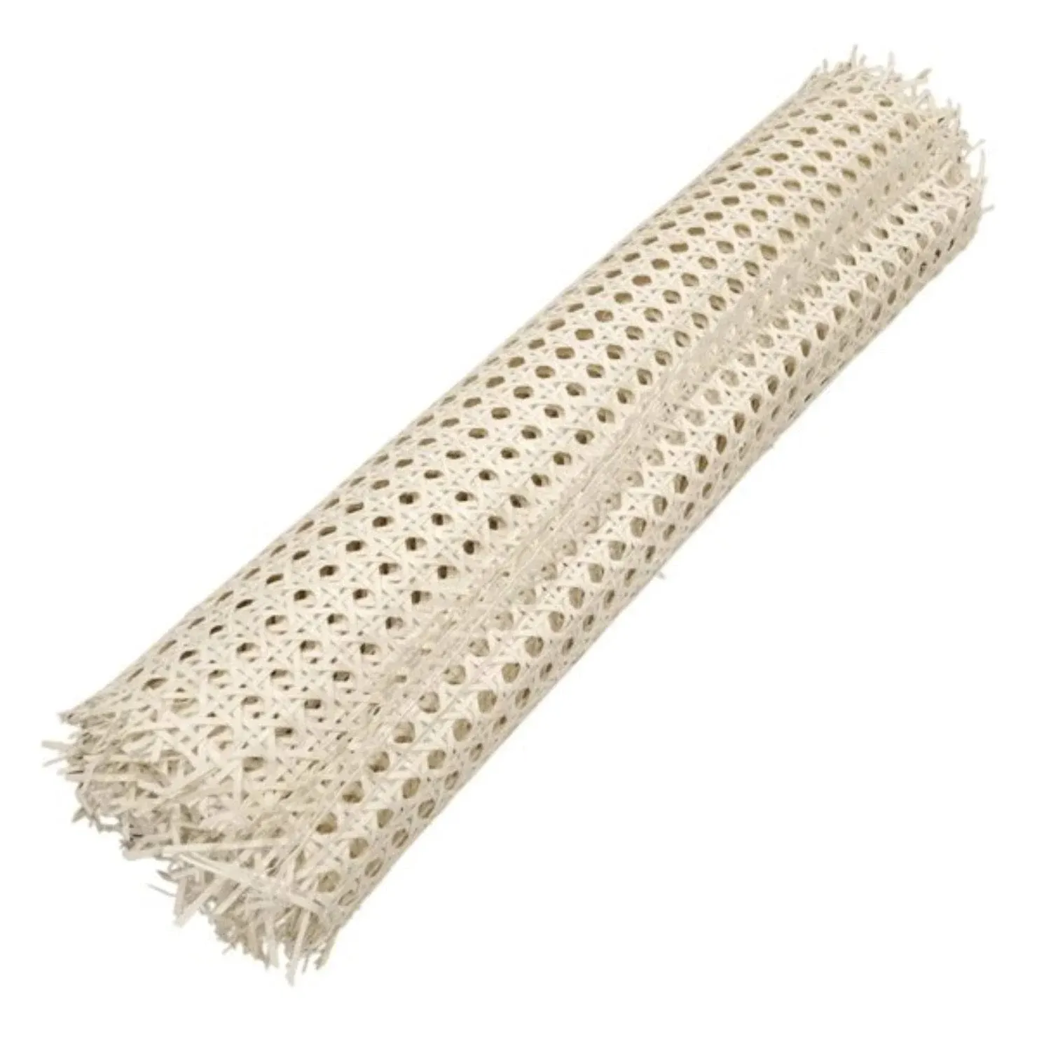 Rattan Webbing Roll for Caning Projects, Natural Pre - Woven Open Mesh for Caning Chair, Craft Cabinet and Furniture - Rattan Hexagon Cane Webbing.