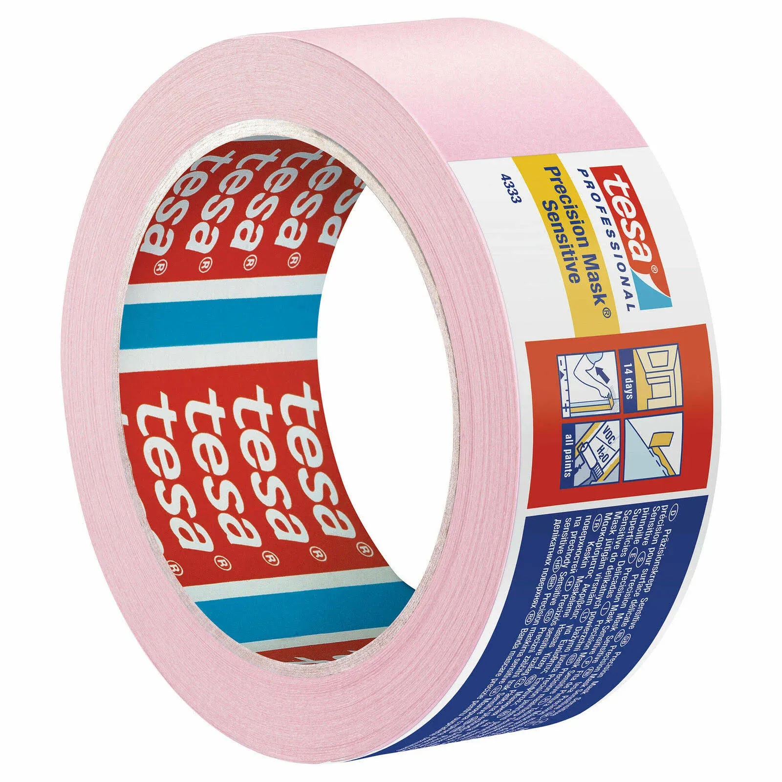 Tesa 43330001801 Precision Sensitive, Razor Sharp Edge and Low Tack Masking Tape