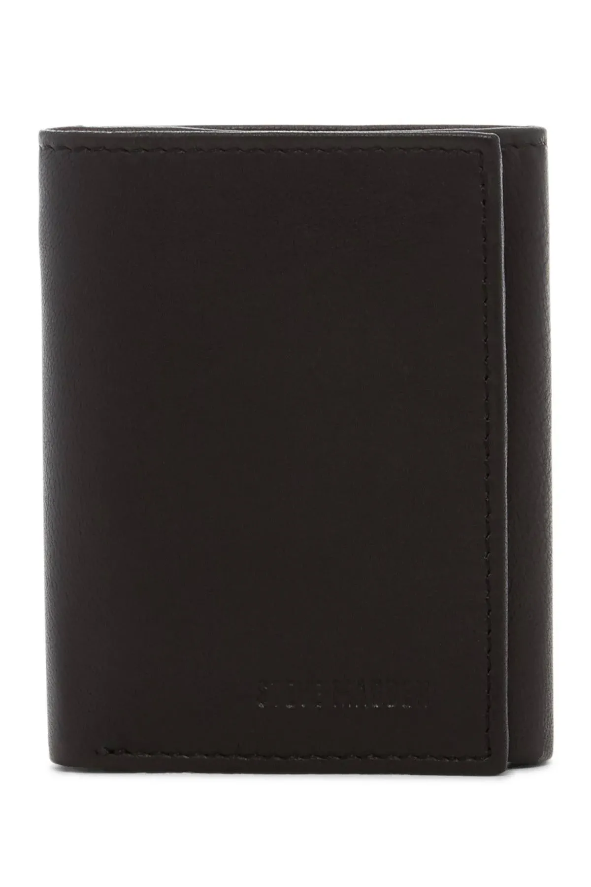 Steve Madden Mens Glove Leather RFID Blocking Trifold Wallet