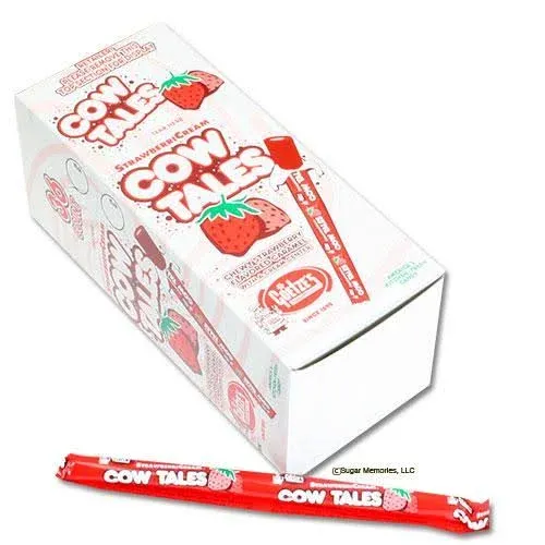 Goetze Strawberry Creme Caramel Cow Tales - 36 pack, 1.6 oz each