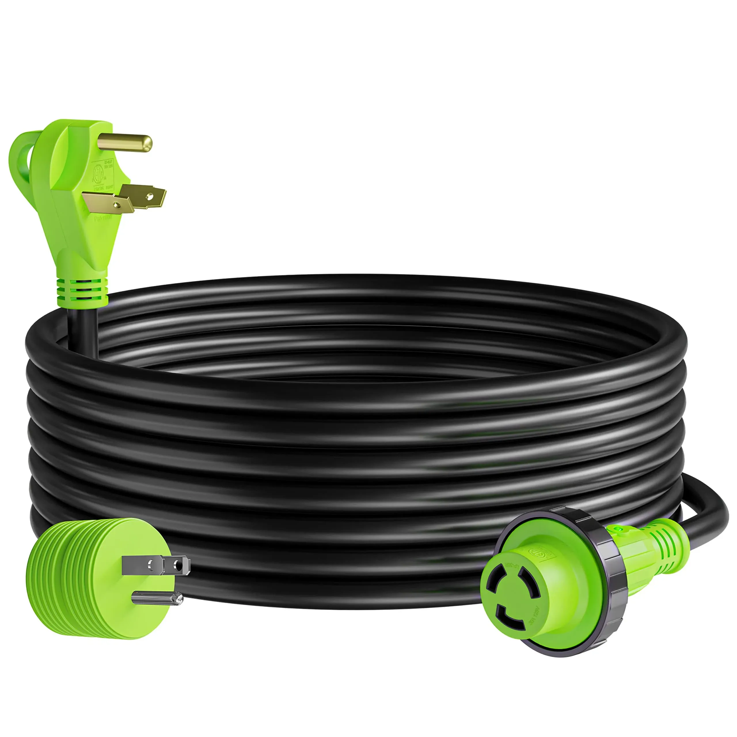 25&#039; Power/extensio<wbr/>n Cord With 30 Amp Male Standard/30 Amp Female Locking Adapter