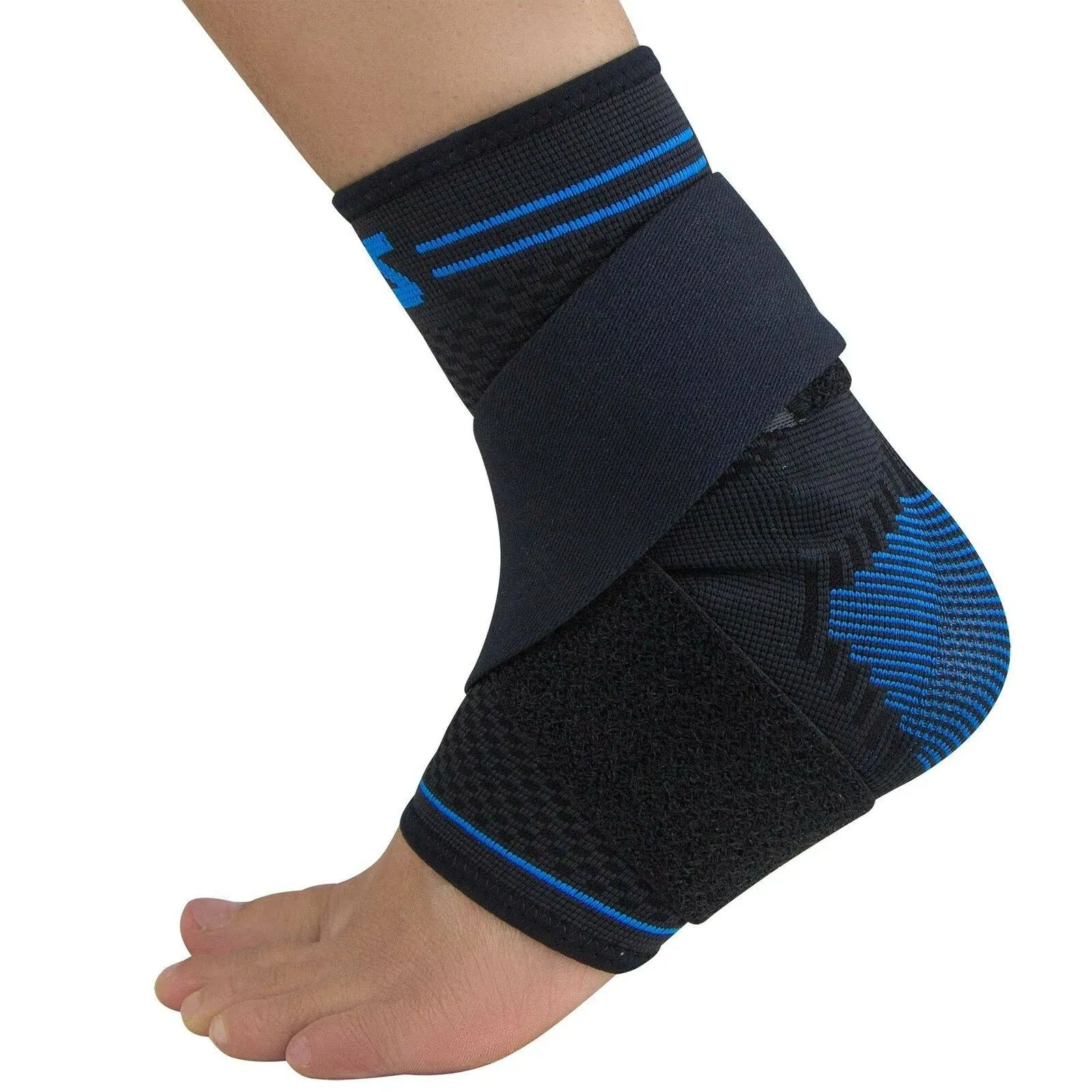 Zensah Elite Gel Ankle Sleeve Black Medium