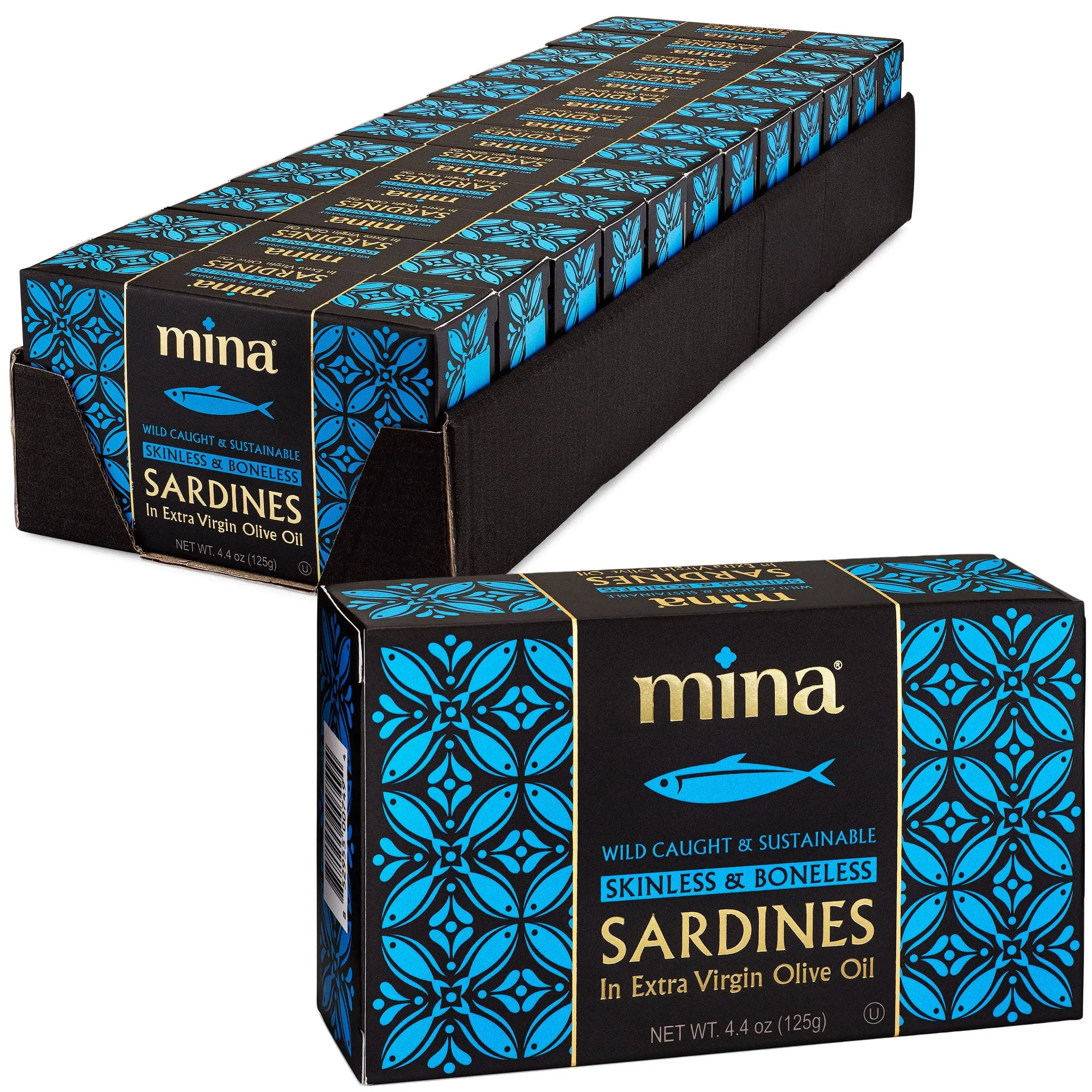 Mina Skinless &amp; Boneless Sardines in Extra Virgin Olive Oil Responsibly Sourc...