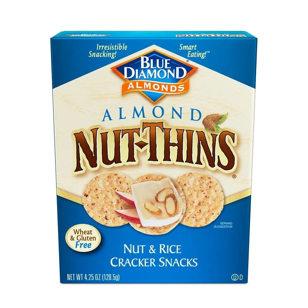 12 Pack : Blue Diamond Almond Nut Thins, 4.25 oz