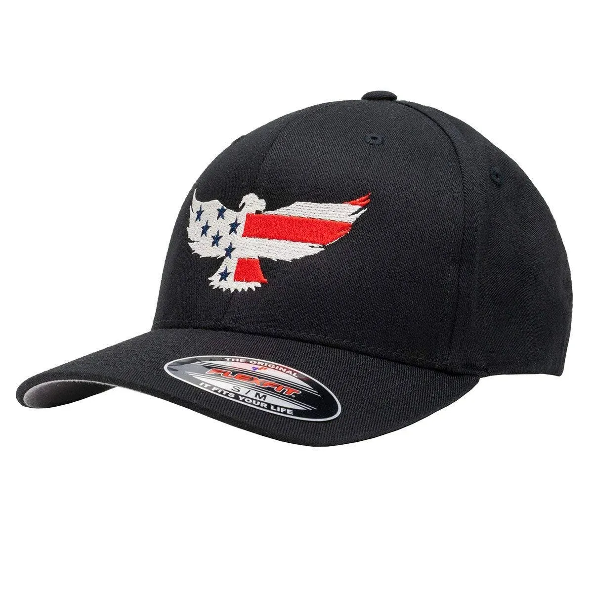 Eagle Six Gear American Eagle Flexfit Hat - L/XL Black