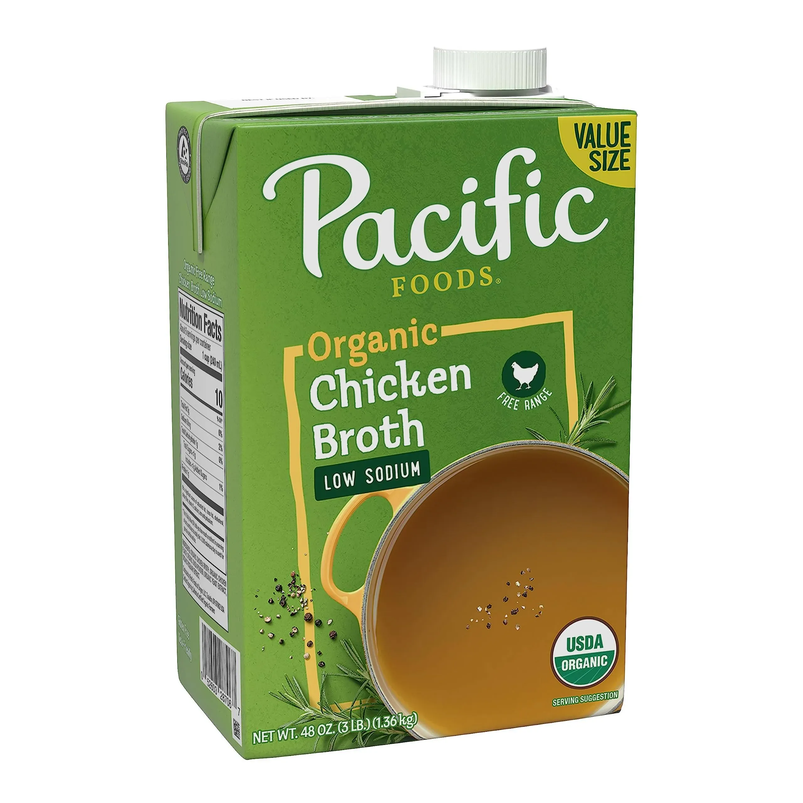 Pacific Foods Low Sodium Organic Free Range Chicken Broth