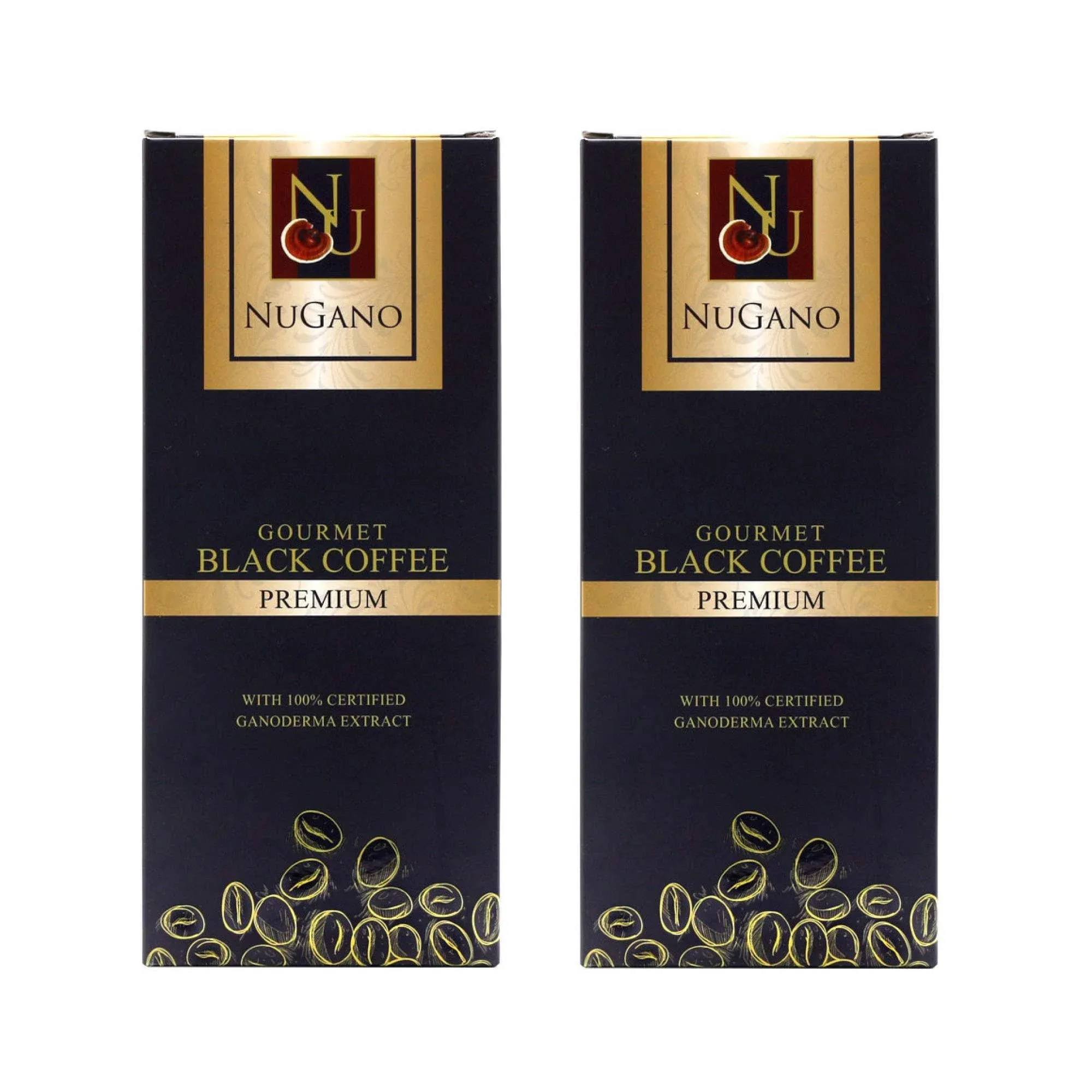 2 Boxes NuGano Ganoderma Lucidum Extract Black Coffee with Zero Calories