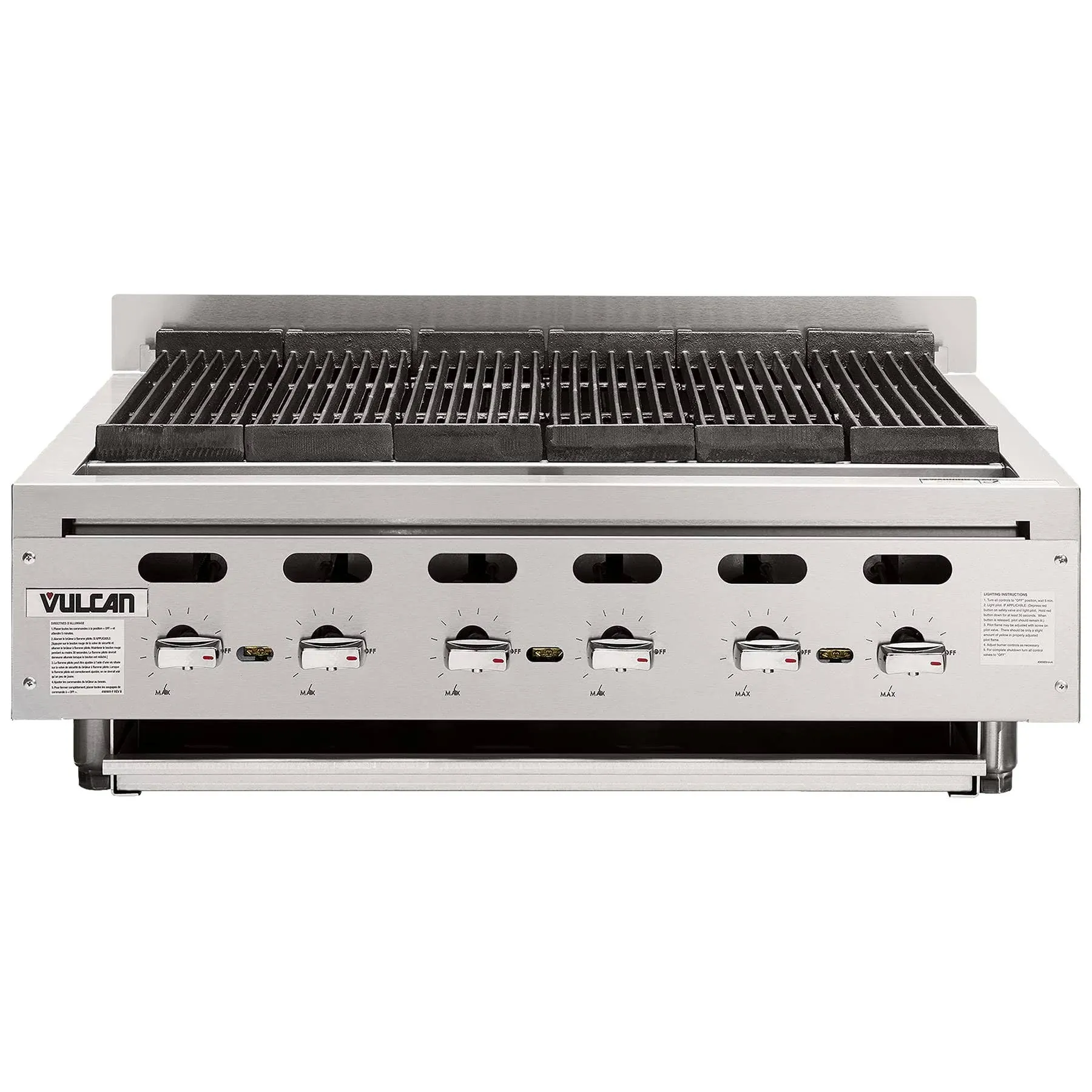 Vulcan VACB36-201, 36" Countertop Propane Gas Charbroiler, Radiant, 102,000 Btu