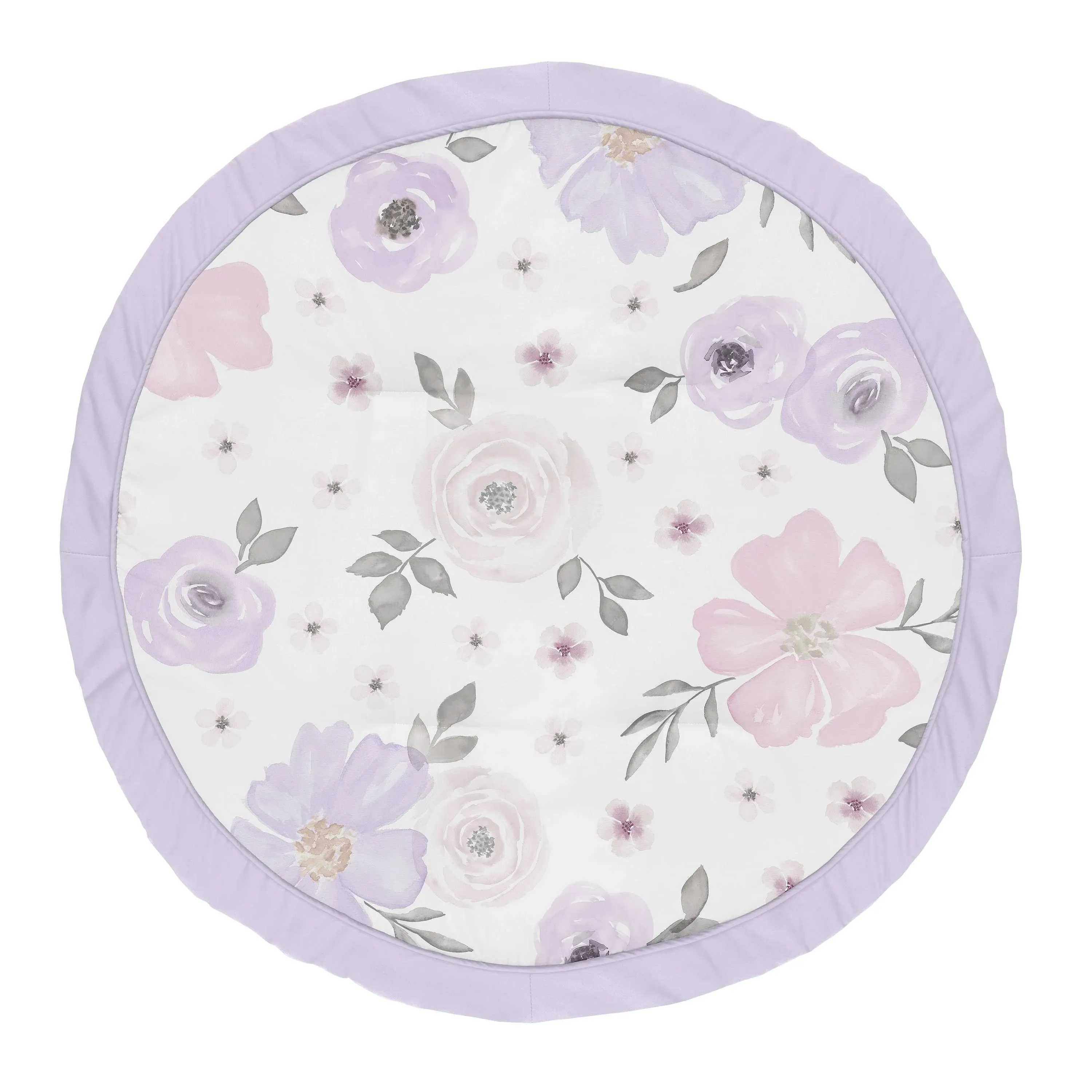 Sweet Jojo Designs Blush Pink, Grey and White Shabby Chic Watercolor Floral ...