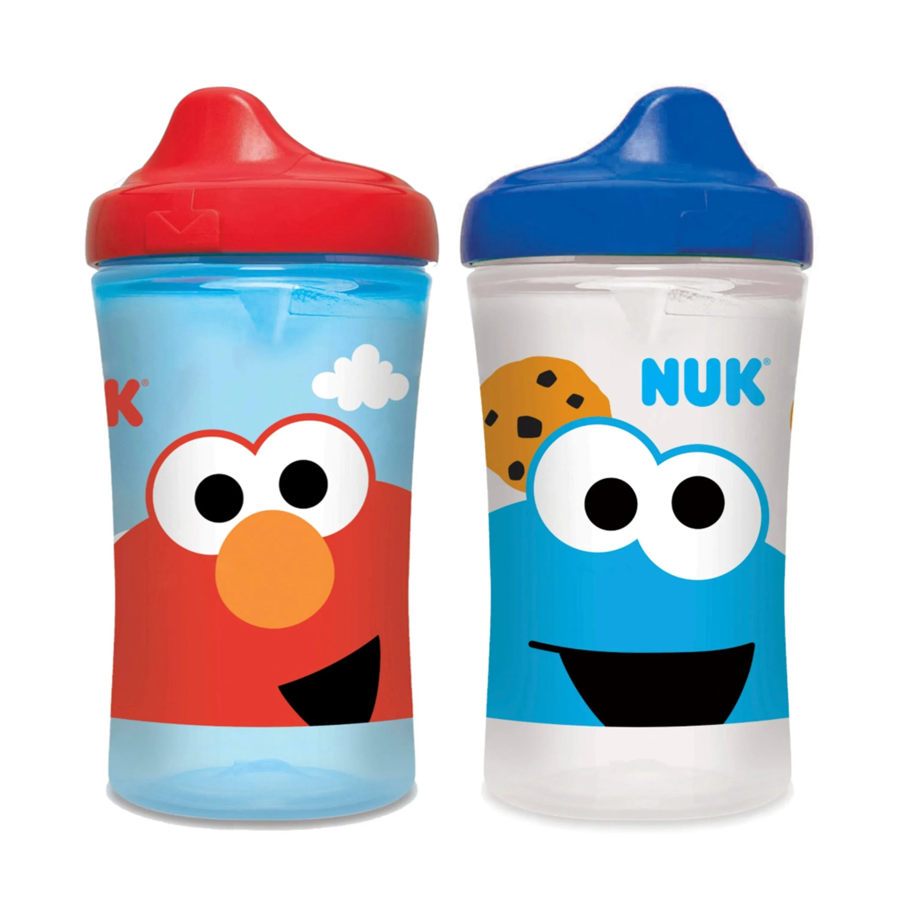 NUK Sesame Street Hard Spout Cup, 10 Oz, 2 Pack – BPA Free, Spill Proof Sippy Cup