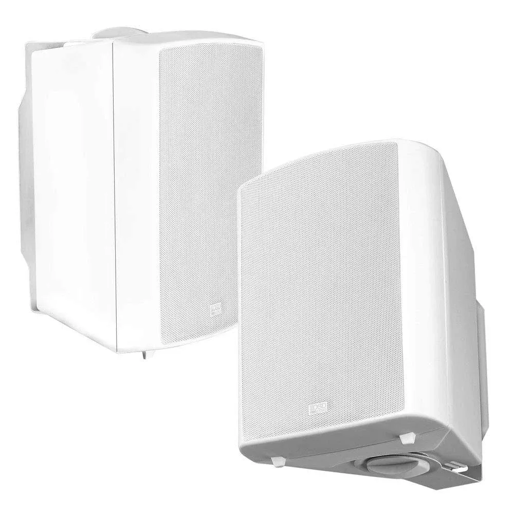 OSD 6.5" Outdoor Patio Speaker Pair 150W, 3-Way, IP54 Weather Resistant, White AP640