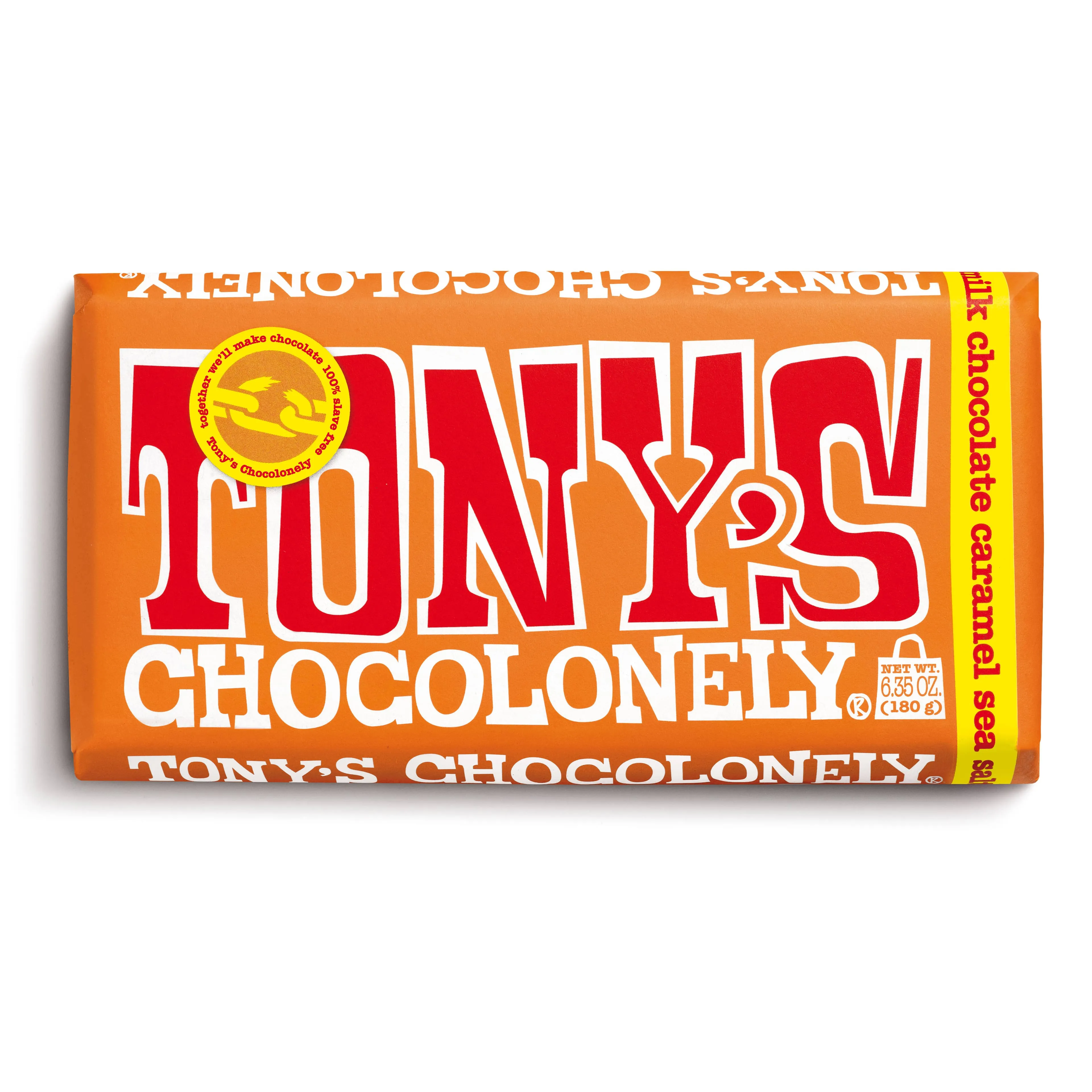 Tony's Chocolonely Caramel Sea Salt Milk Chocolate Bar