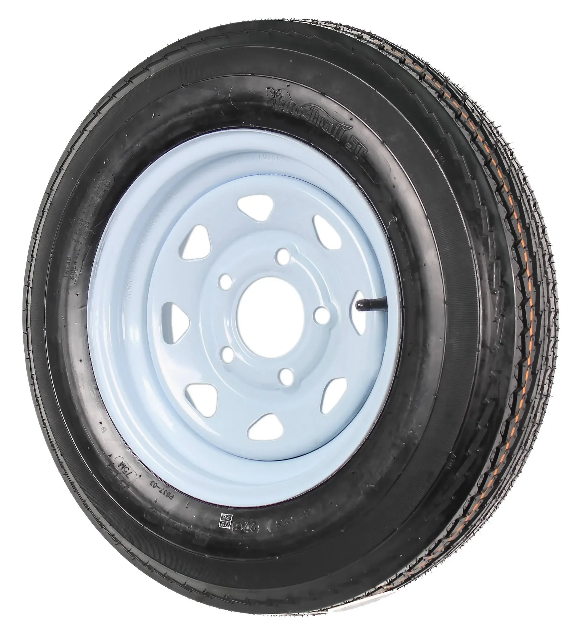 Ecustomrim Trailer Tire on Rim 5.30-12 530-12 5.30 x 12 12 in. 5 Lug Hole Wheel ...