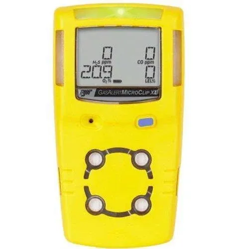 HONEYWELL Multi-Gas Detector: IP68, HONEYWELL BW BW MicroClip, Sampling Pump, CO/H2S/O2, BW, 2 yr