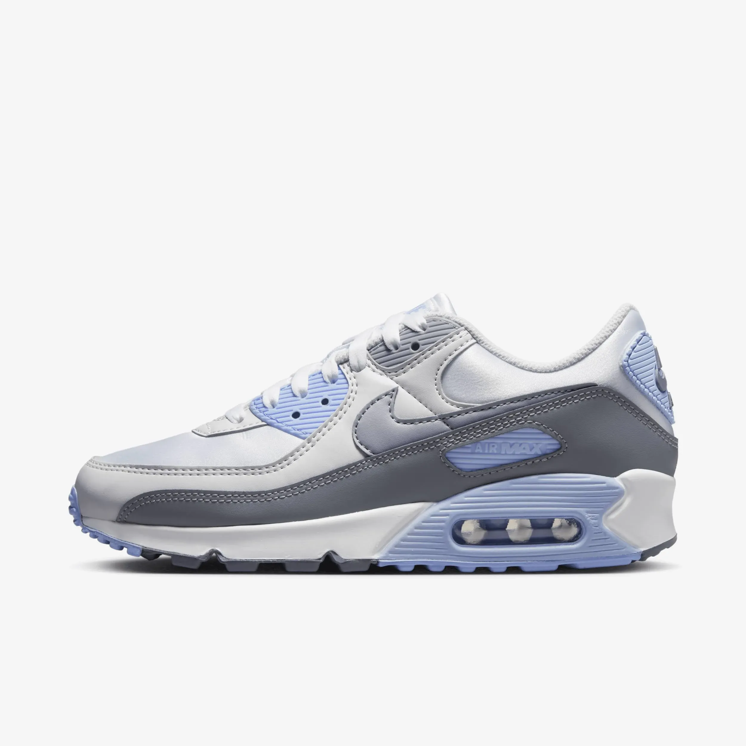 Nike Women's Air Max 90 Shoes, Grey/Blue/White