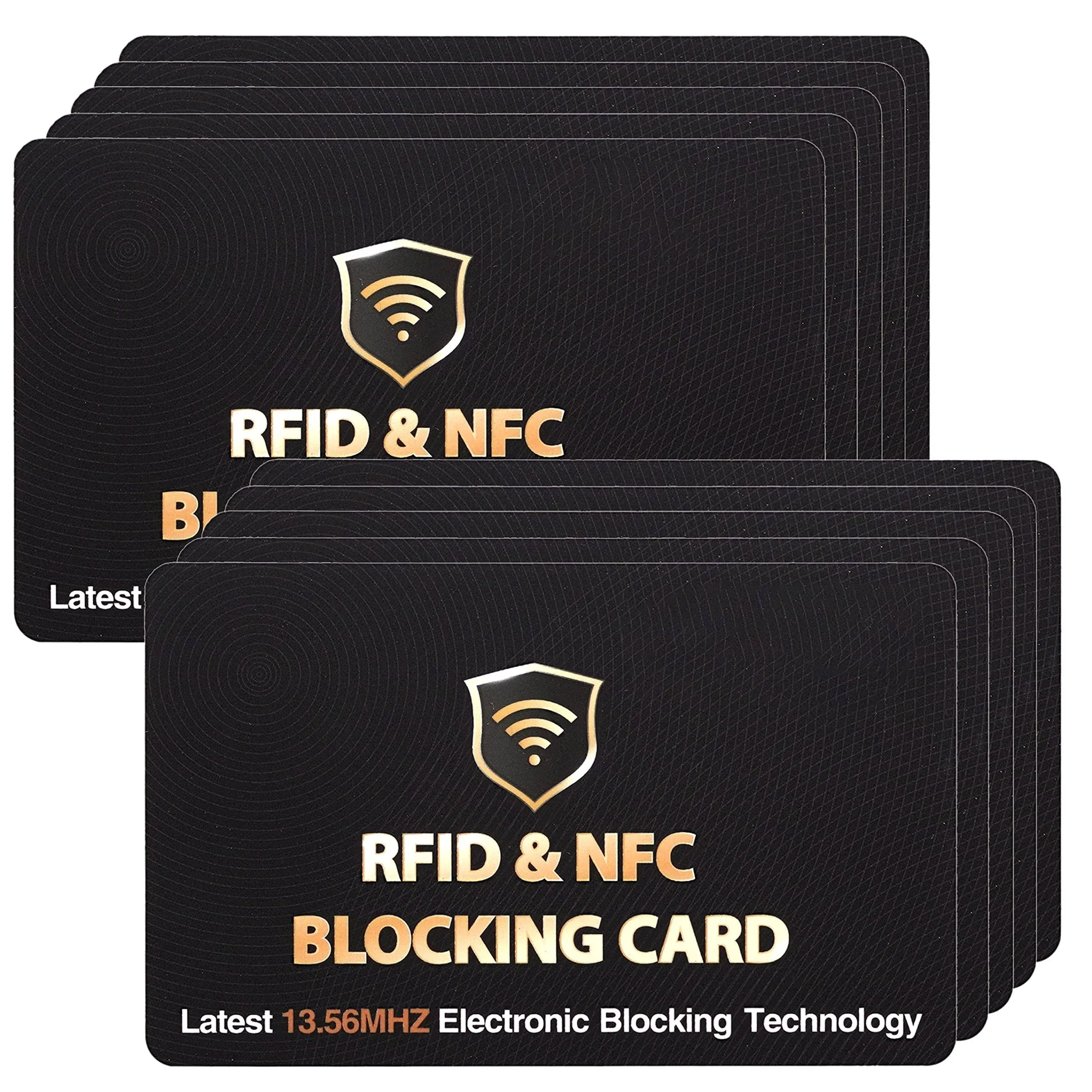 SAITECH IT RFID Blocking Cards - 10 Pack - Wallet/Purse Protection - Black