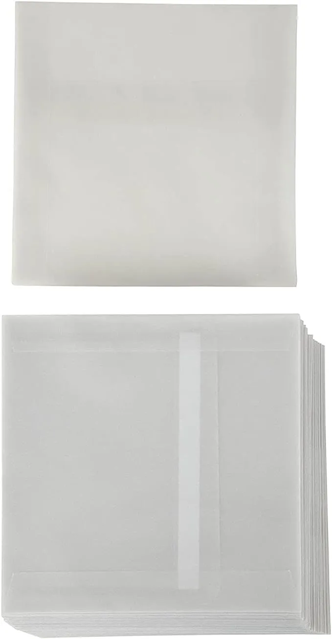 JAM Paper 6 x 9 Booklet Translucent Vellum Envelopes, Clear, 25/Pack (80538) | Staples